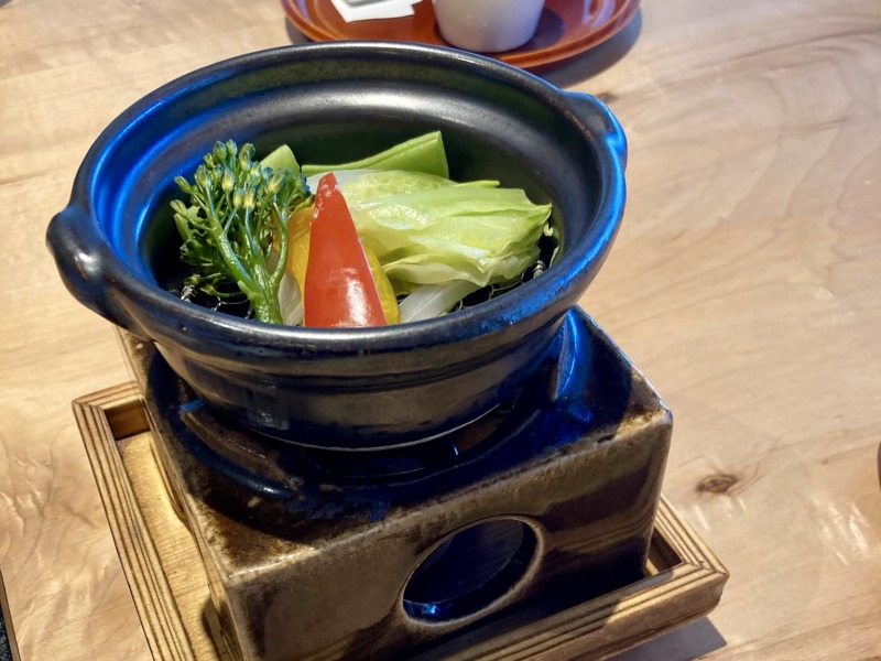 強羅花扇 円かの杜の朝食　蒸し野菜
